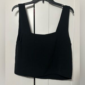 Copper Key Black Fitted Crop Tank Top